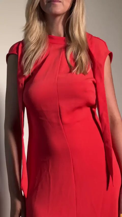 I can wait for you in my red dress.... or completely naked if you prefer