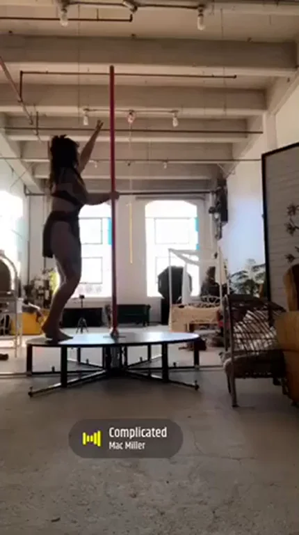 (F)irst time up on the pole today after working on conditioning and rehabbing my shoulder. What do you think?