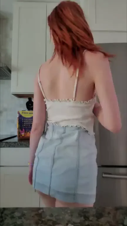 Uhhh Step Bro, Caught Ya Staring at My Juicy Upskirt Ass? 😈🍑