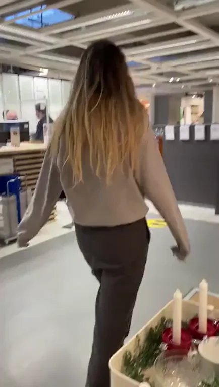 IKEA Tease: Follow This Slutty Blonde for Naughty Surprise 🍑🛒
