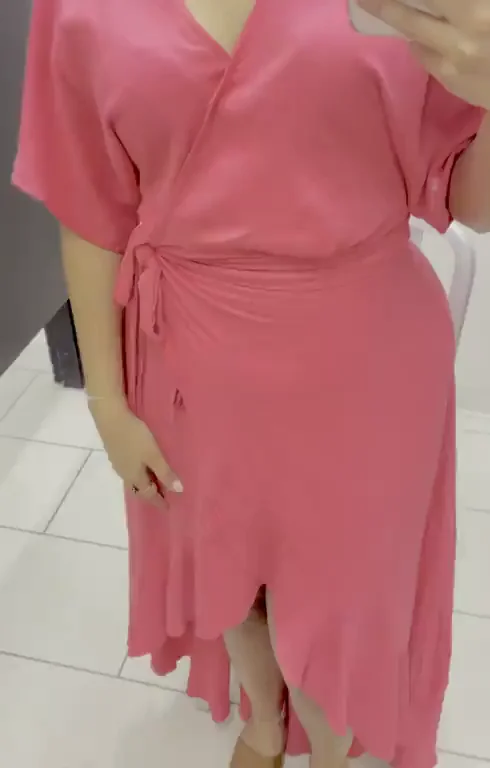 I’m stuck at work, and she punishes me by not wearing panties to the mall. Anyone wanna join her?