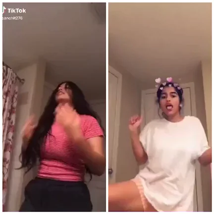 Desi TikTok Slut's Curvy Strip Tease in Rollers
