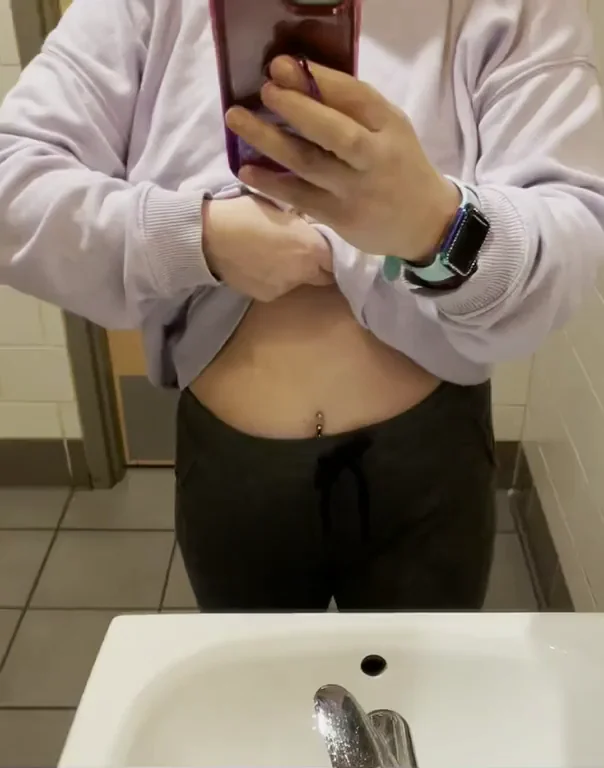 Quick Coffee Line Titty Tease Selfie Bounce 😍☕🍈🍈