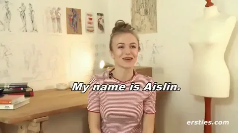 Aislin's Kiev Tease: Blonde Bombshell Strips to Slutty Panties