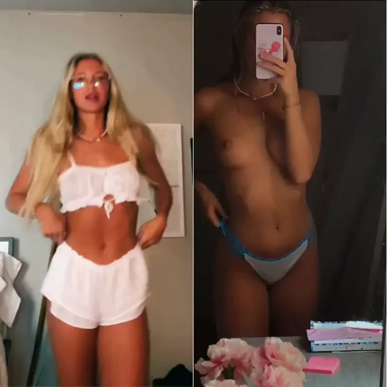 🔥 Mystery Blonde Bombshell Teasing Tits & Ass! Who TF Is She? 😈