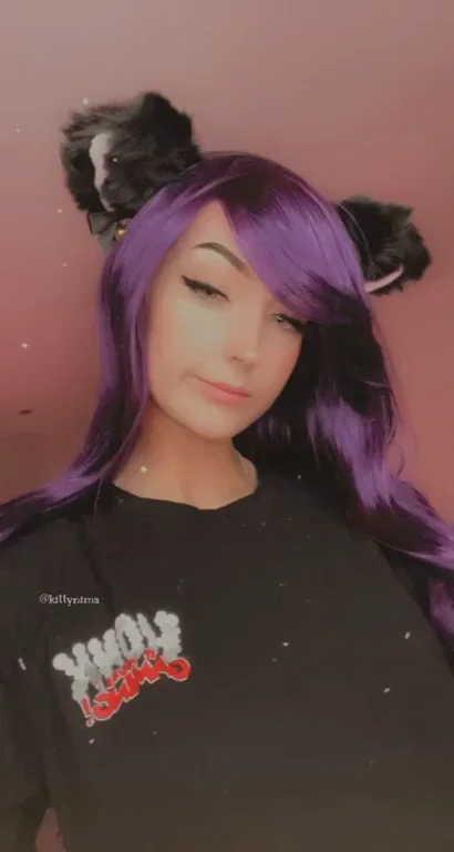 Honk for Gaming Slut's Ahegao Spit Tease in Cat Ear Glow