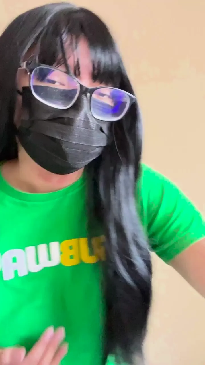 Seductive Coworker Tease in Subway Uniform Strips Mask for BBC Reveal