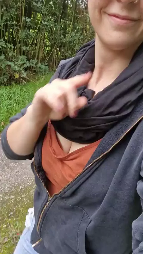 flashing my boobs as a nudist
