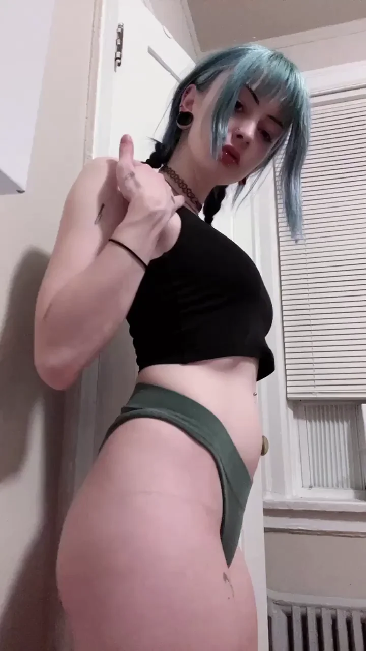 Goth Babe's Massive Titty Drop Tease 😈💦 Blow My Back Out!