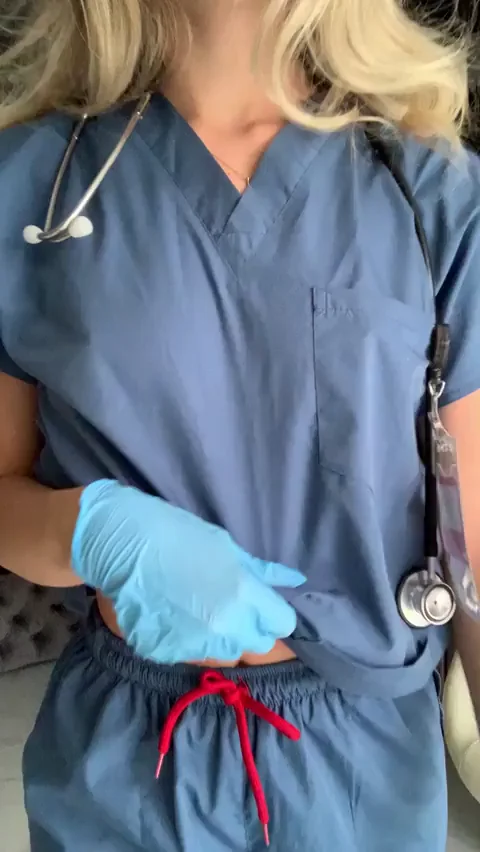 Nurse Tits Blonde Bombshell Makes You Cum Happy 😈🍒👩‍⚕️