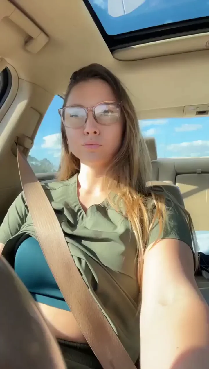 Nothing better than a naughty nurse driving with her tits out ðŸ’¥