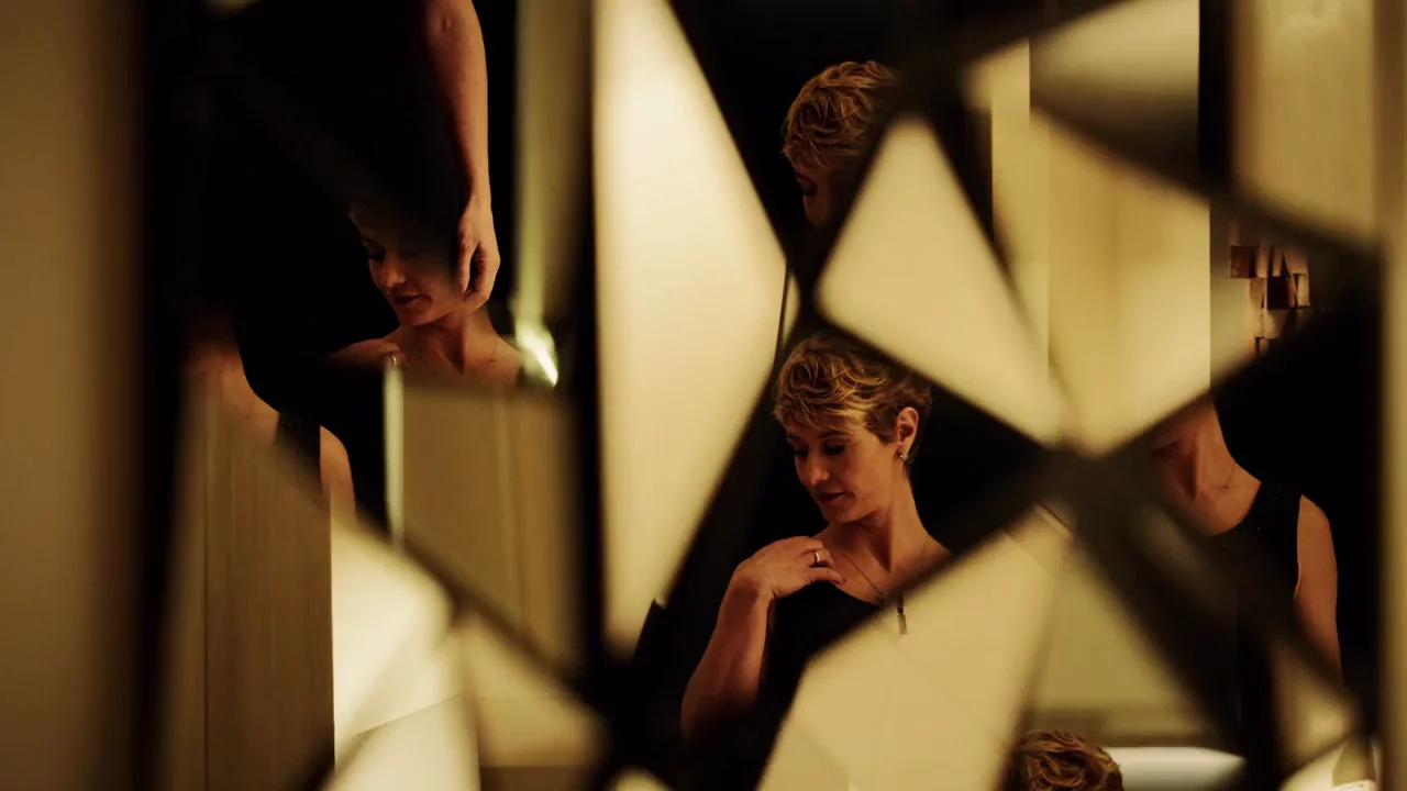 Cecile De France great nudity in The New Pope (2020) - from 4K version