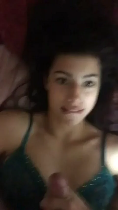 cute girl gets cum on her pretty face