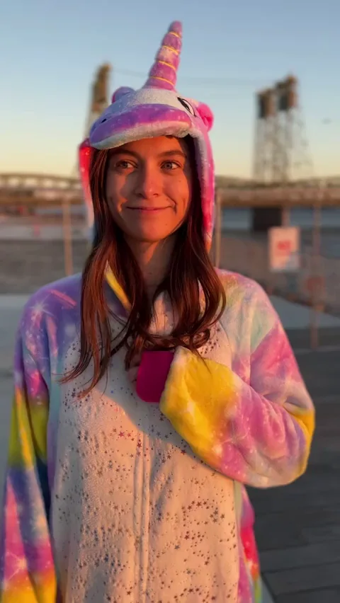 Piper Quinn's Unicorn Flash: Happy Halloween Public Tease