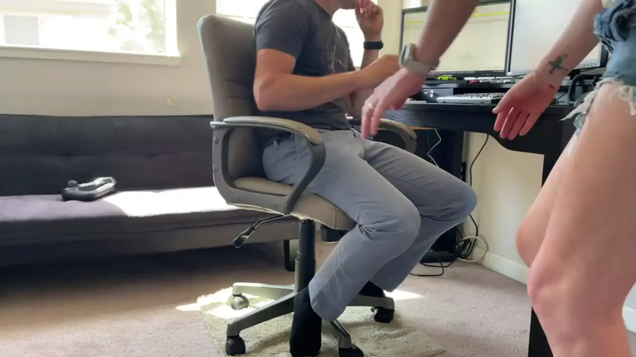 He's working and I'm putting in a different kind of work