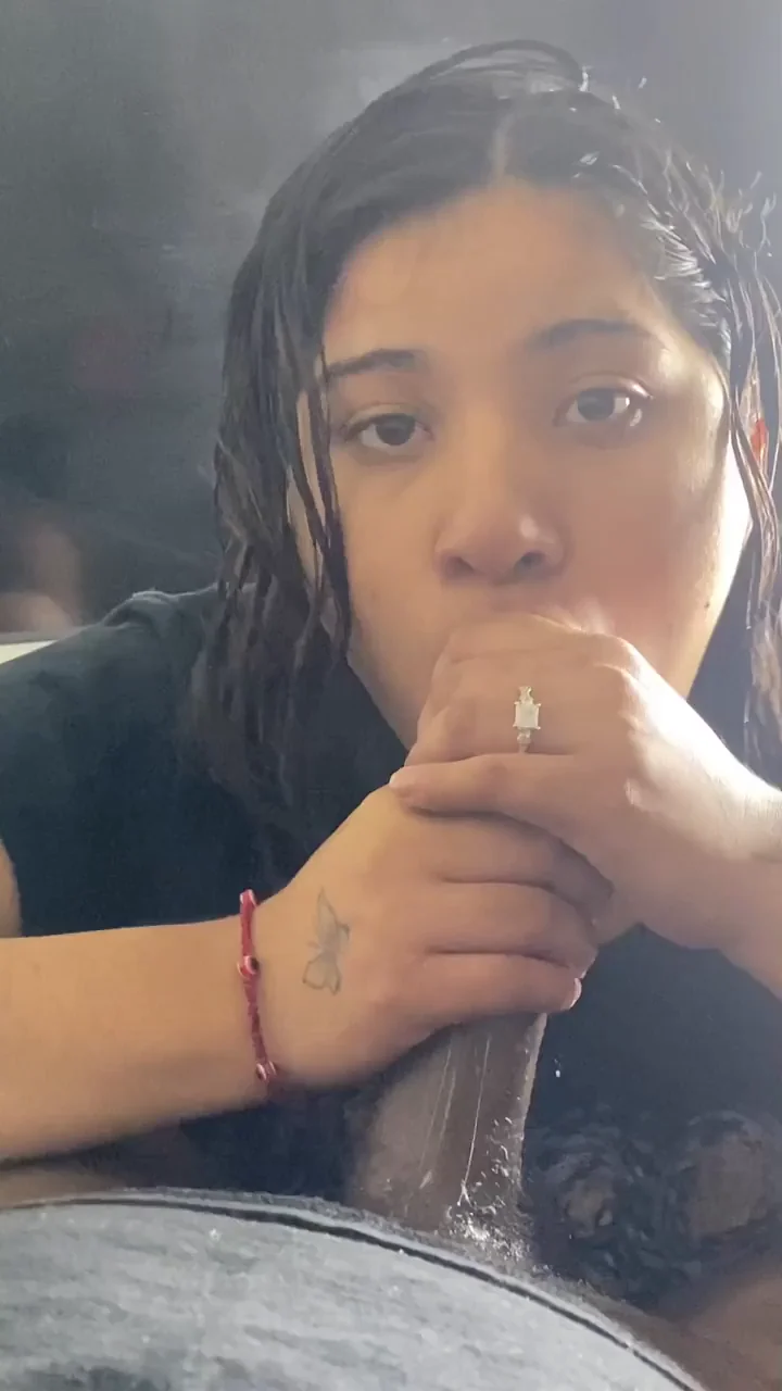 Latina BBC Slut Gulps Down Massive Cock [OC]