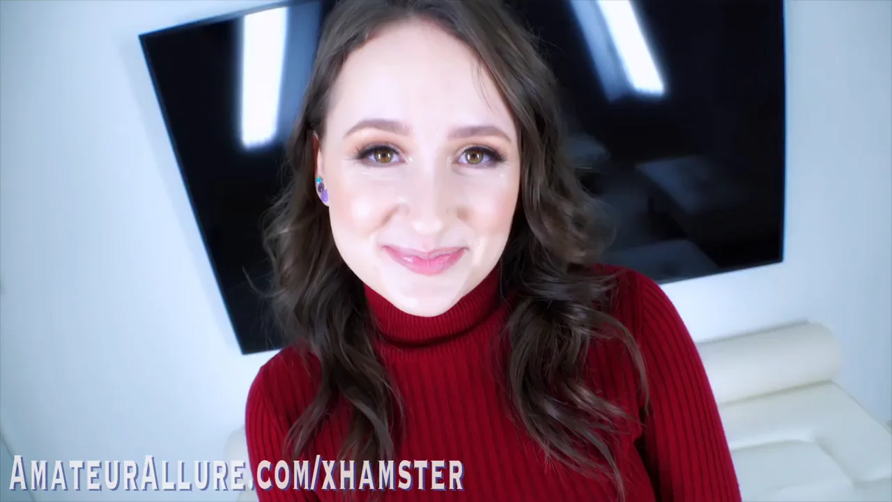 Lizzie Love's Horny Red Sweater Slutdown