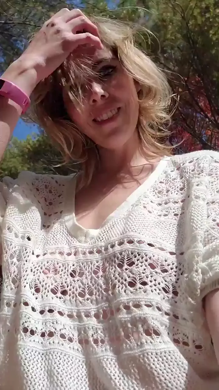 Perfect See-Thru Fall Dress Tease by Busty MILF 🍂👗💦