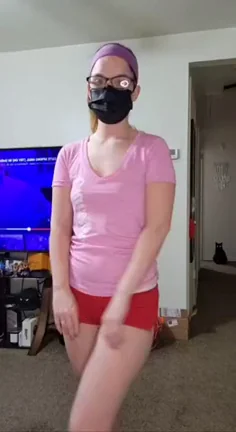 Slutty TikTok Chick Nails Panty Tease Challenge