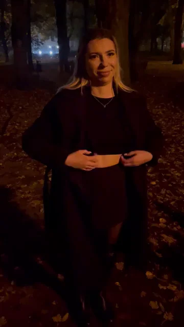 What would you do if you found me exposing my breasts in the public park like this? (and you know no one else can find us)