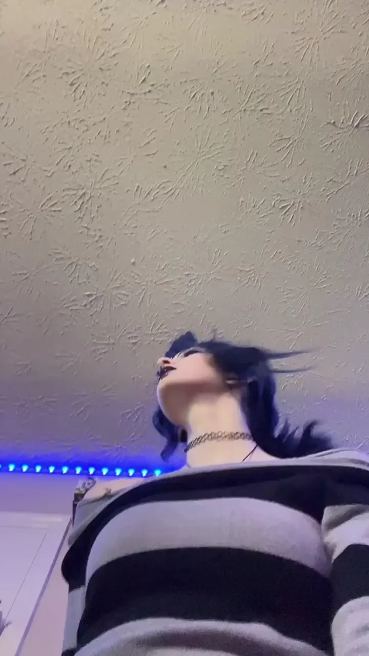 Goth Babe's New POV Tit Tease 😈💦