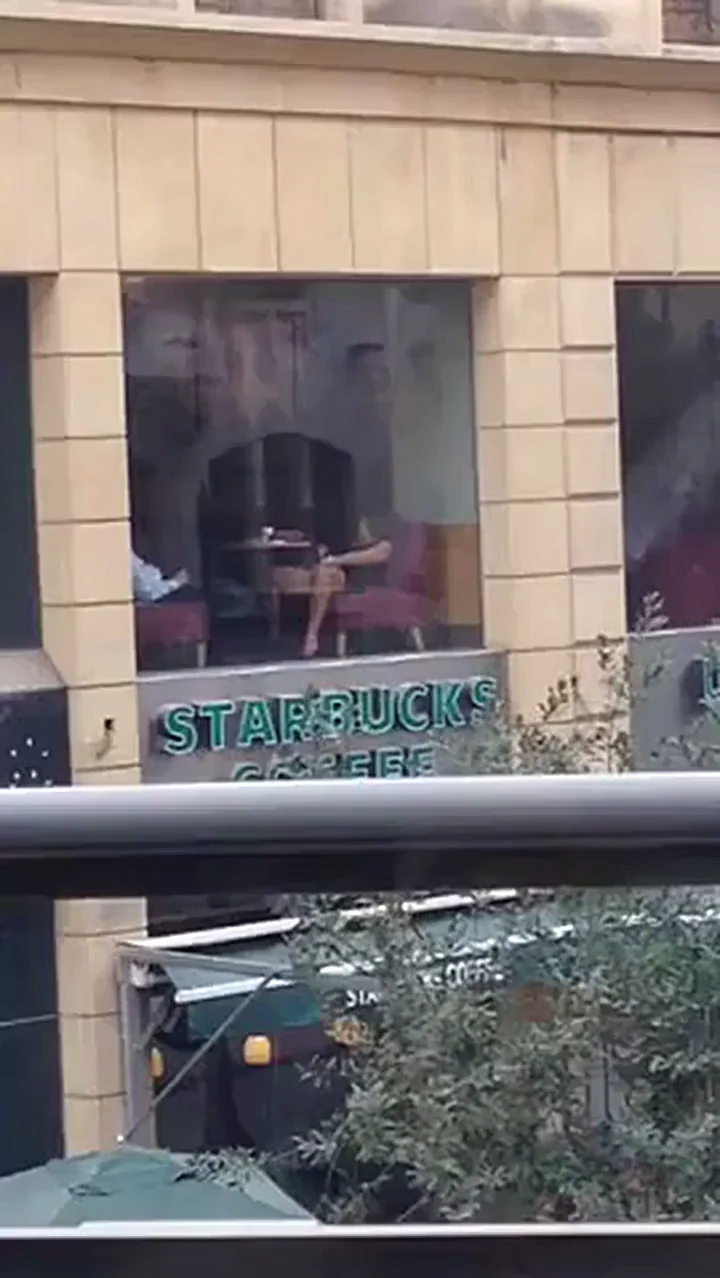 Fingering at Starbucks