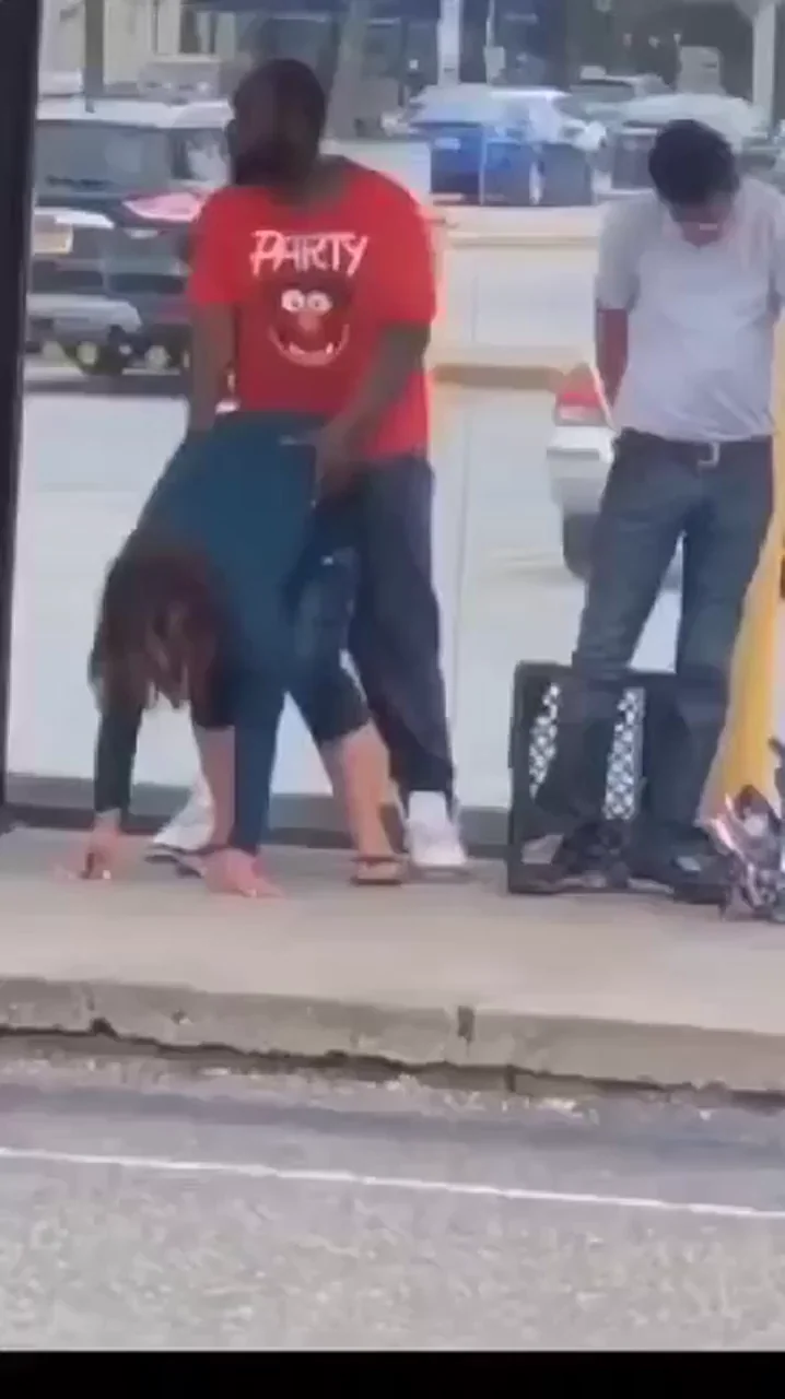 Trashy bus stop