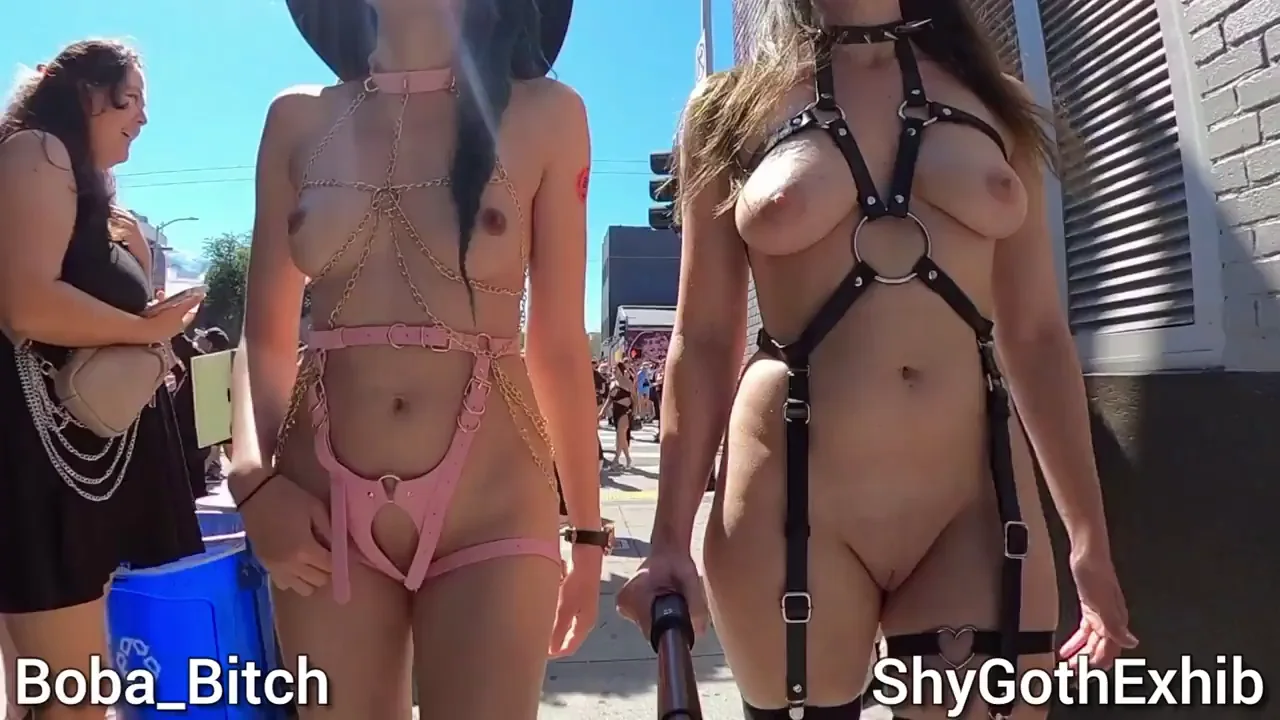 Goth Sluts Bare It All at Folsom Street Fair! 🔥🖤👅