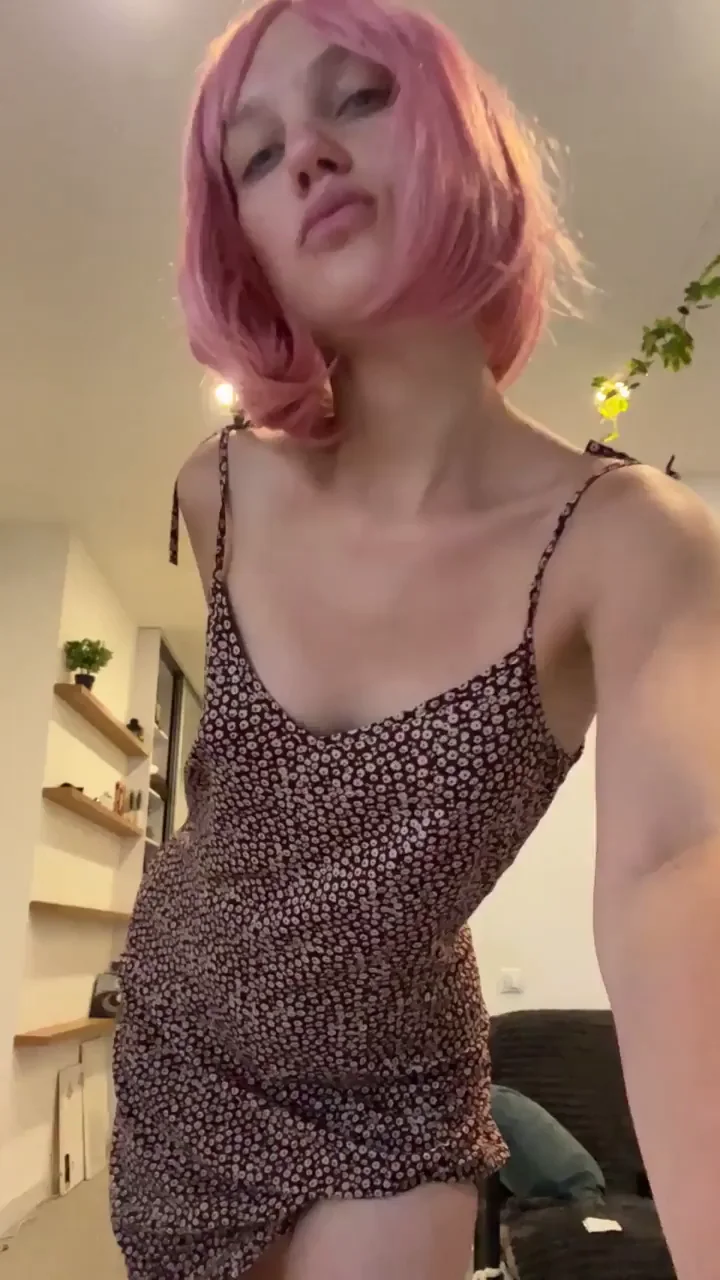 Creampie Addict Pink-Haired Slut Teases Her Dripping Perfect Body