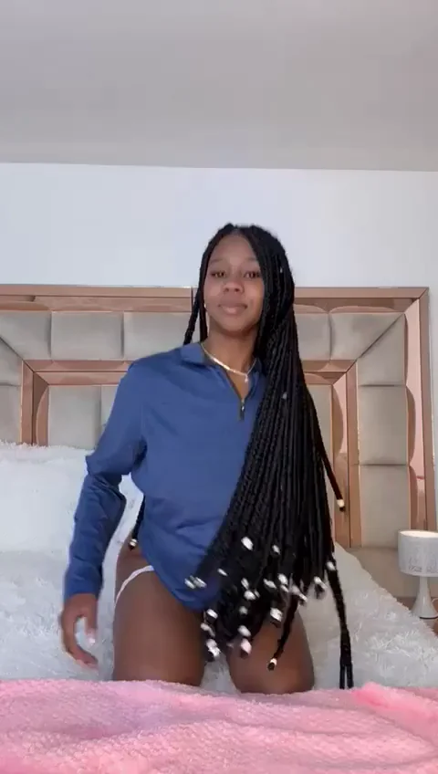 Spread My Legs Wide, Pound This Ebony Teen Slut Rough 😈🍑