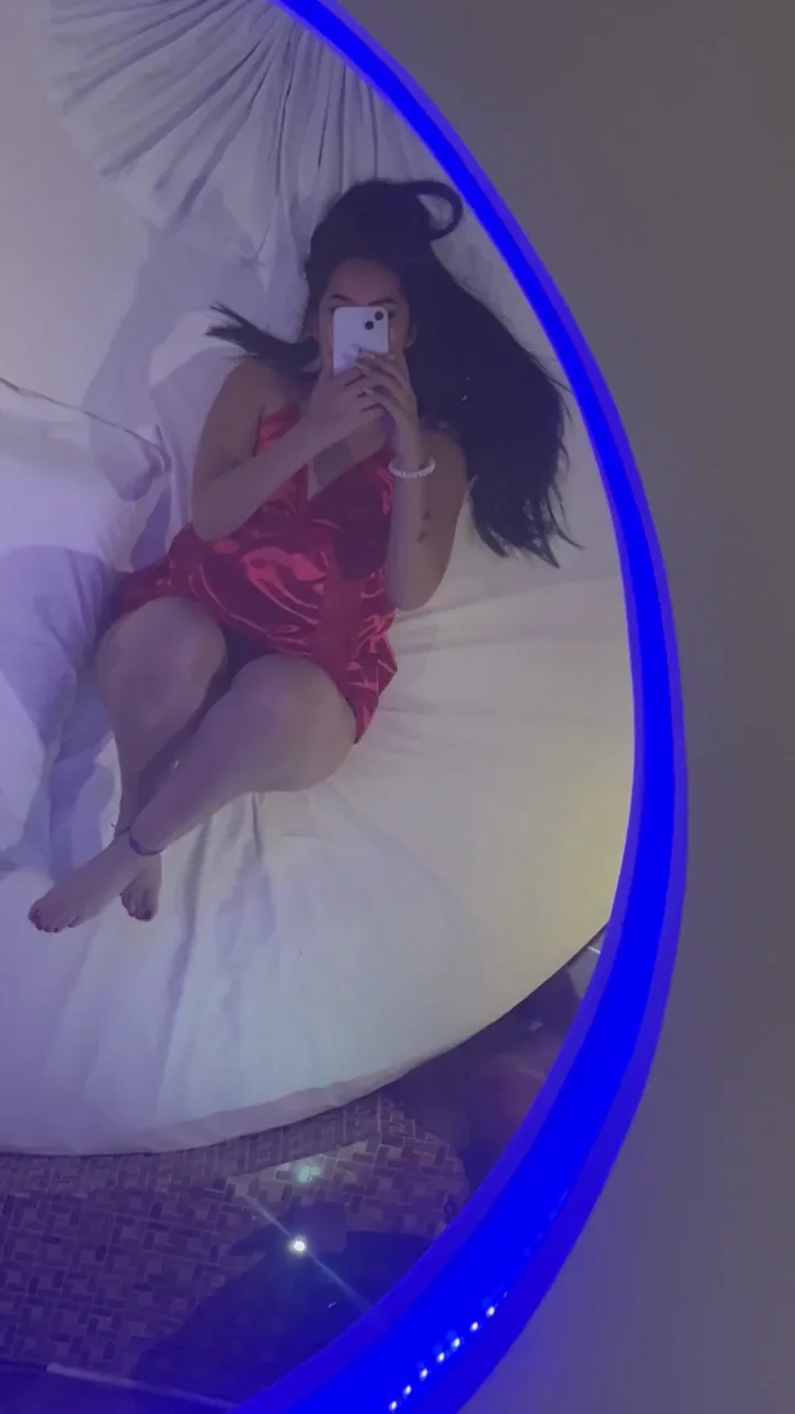 Kneel & Devour My Wet Pussy, Pull Aside My Red Thong! 😈👅