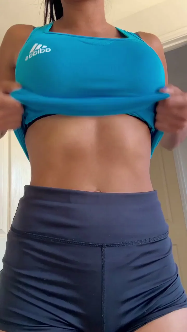 I always get so horny after training...but I guess my nipples gave it away