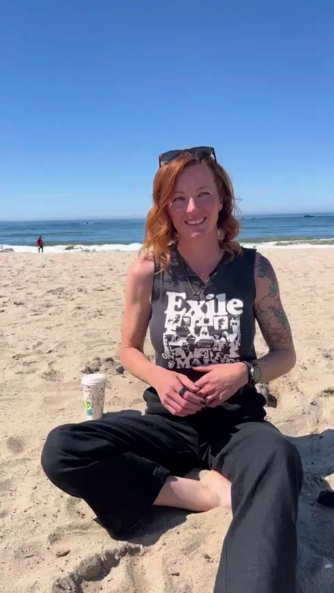 The beach was too nice not to flash you.