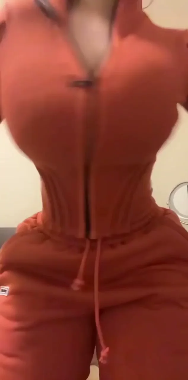 Busty Babe's Tits Hate That Zipper 😈💥