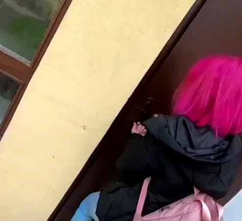 POV With a pink hair beauty