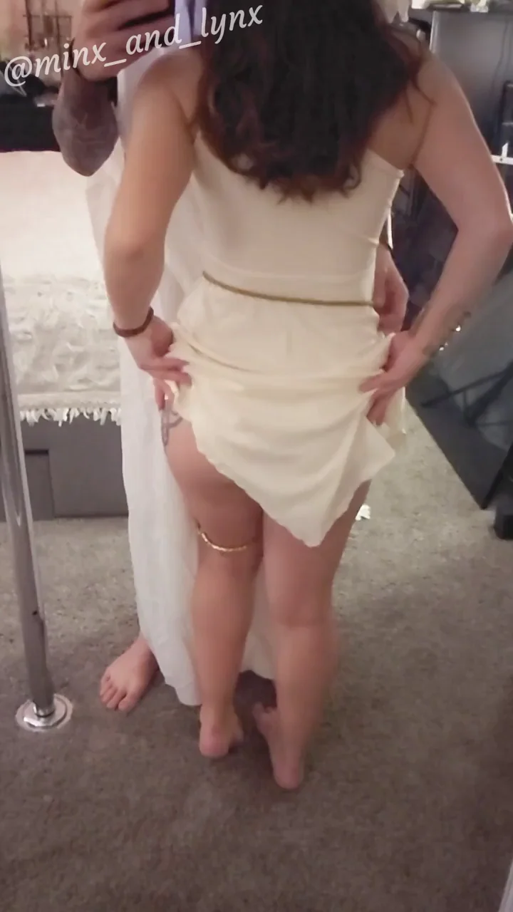 We're feeling frisky after a few drinks at a costume party ;)