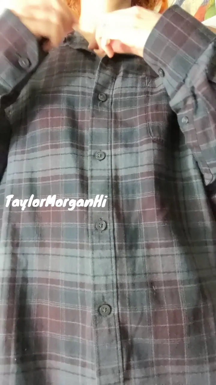 Taylor Morgan Hi Teases with Button-by-Button Strip to Nude Slutty Reveal