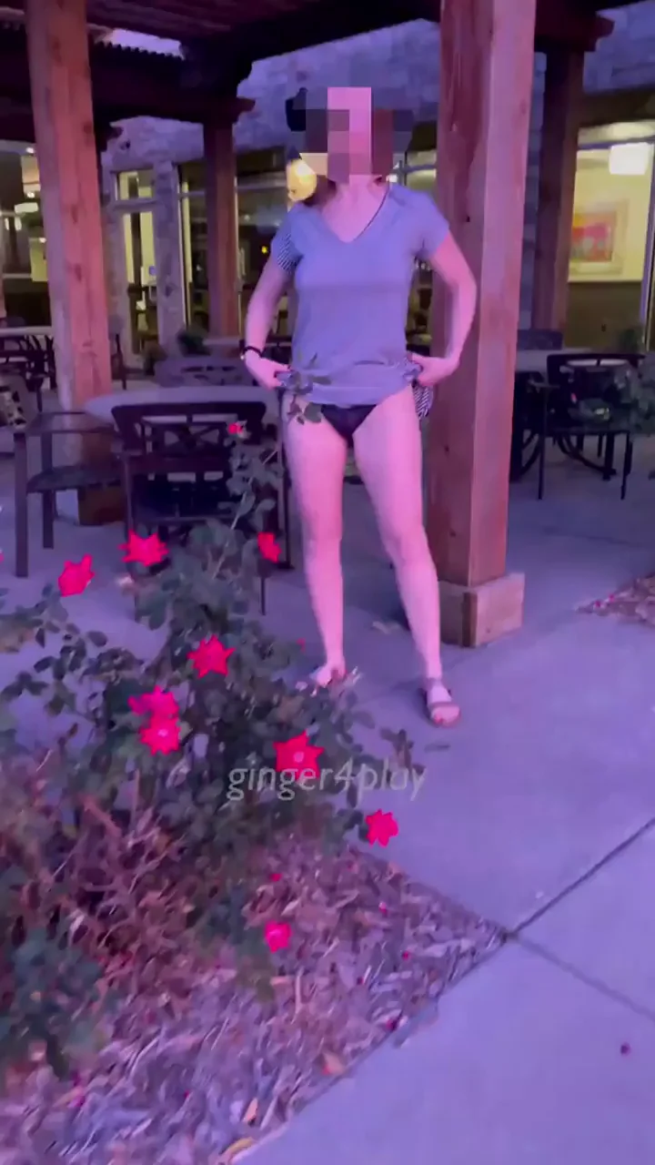 Never Back Down Dare: Outdoor Pussy Flash & Ass Tease 😈🌹