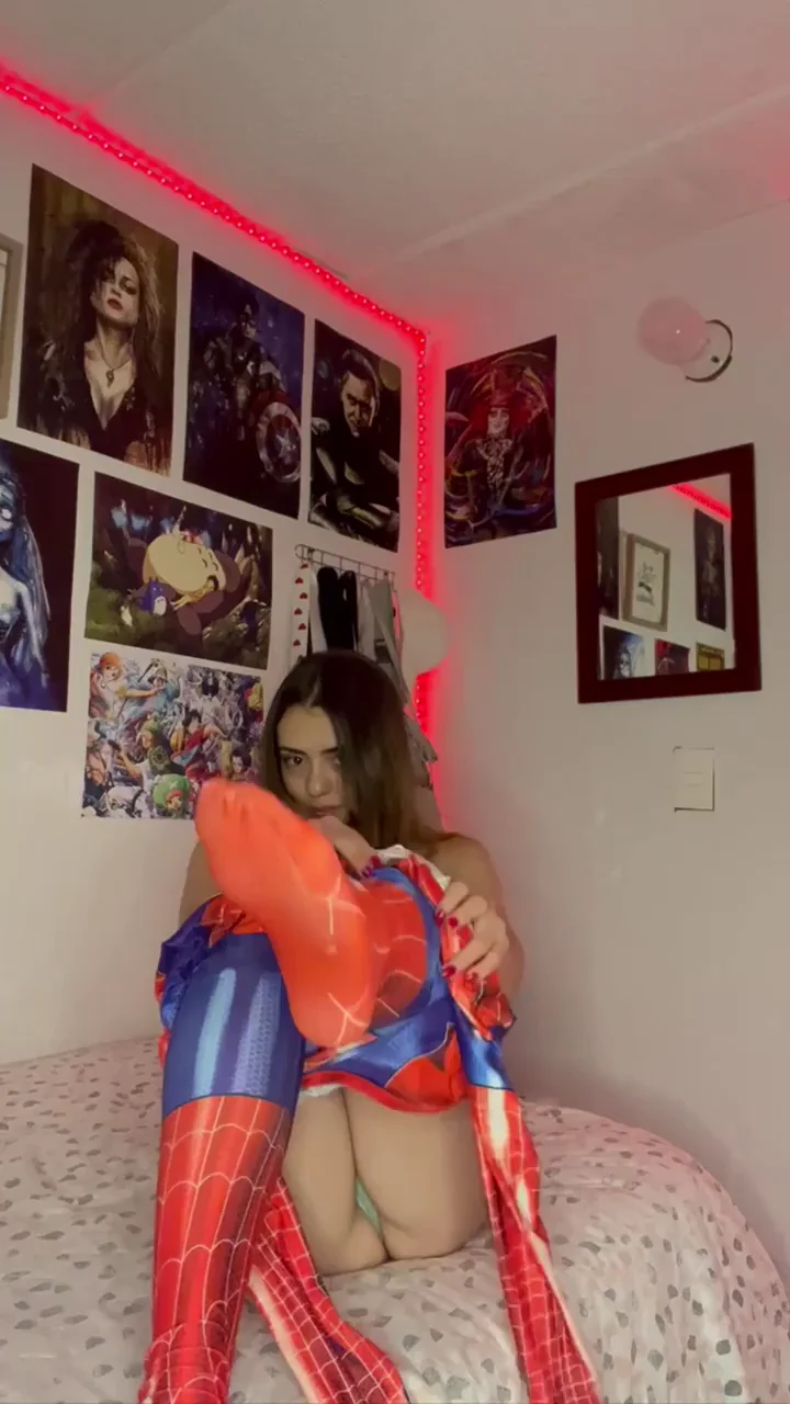 Perky Super Slut Tits Tease Your Day with Thigh-High Boot Bounce
