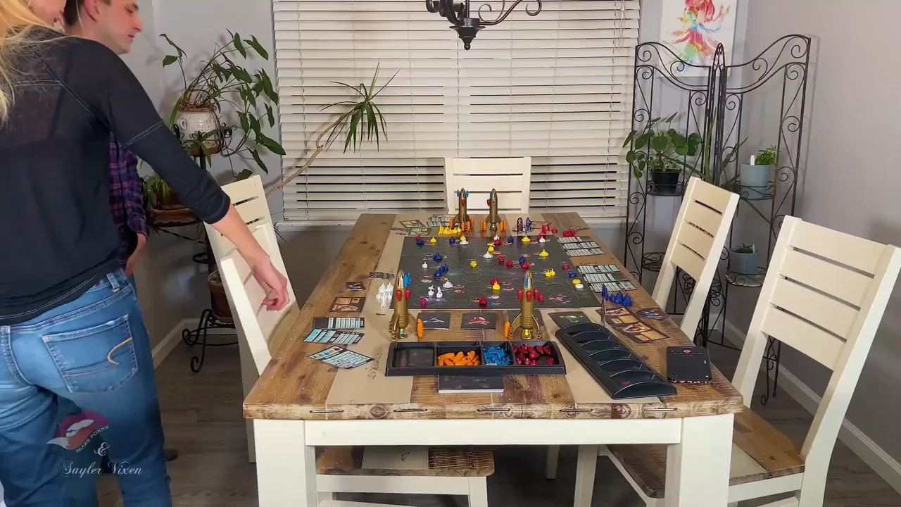 The Catan rematch was better than the 1st game.