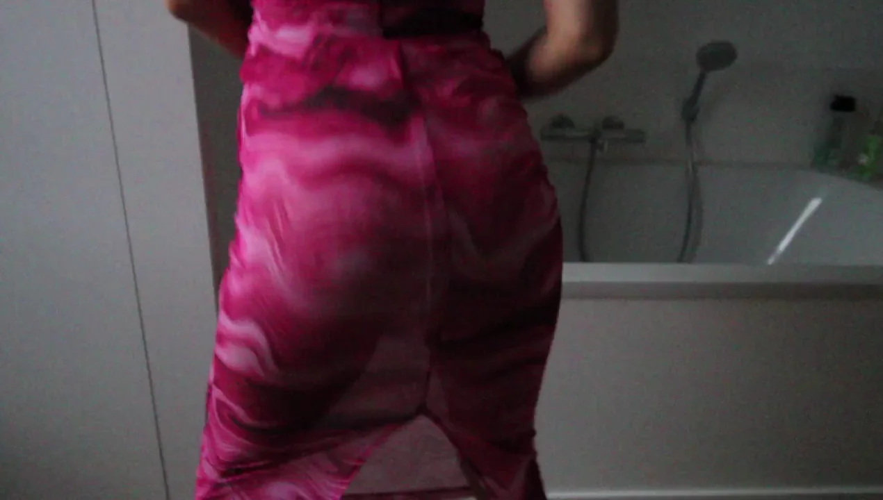 Having fun in bathroom while getting ready for date
