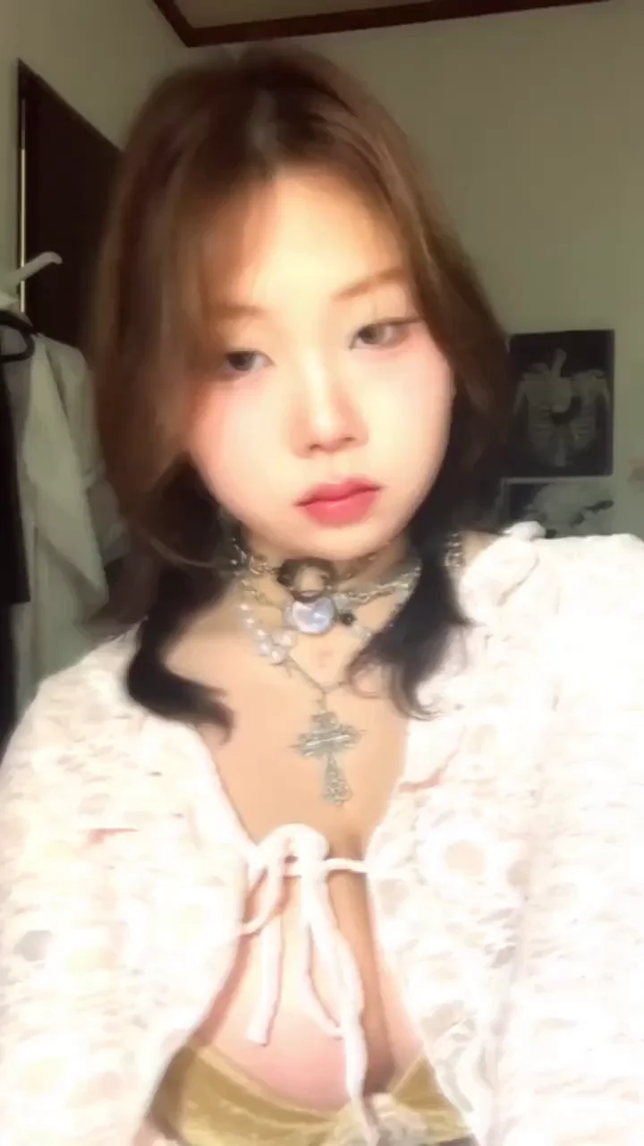 DL136: Asian Teen's Massive Tits Tease in Sheer White Top