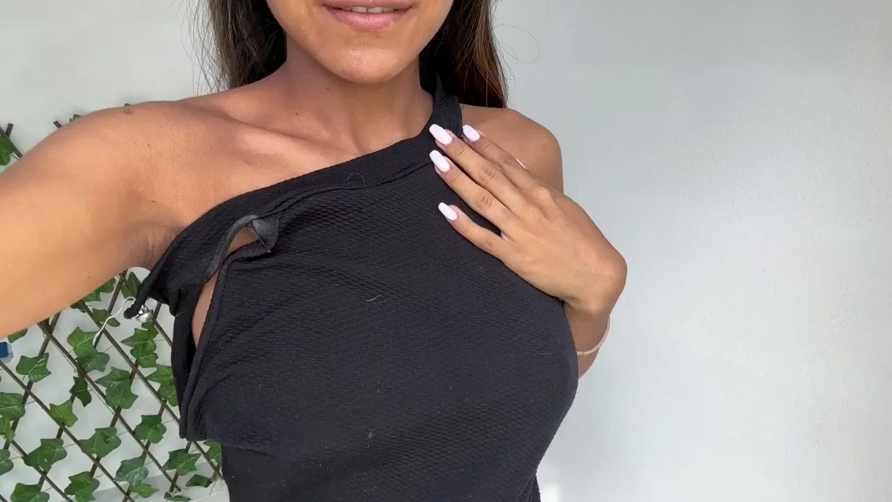 Indian Babe Teases Nipples in Sheer Lace Top