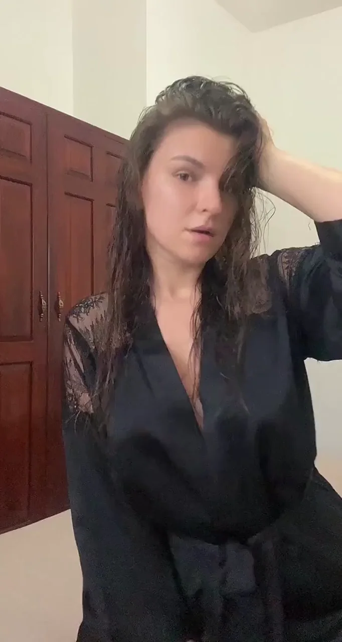 Wet Slutty Tease: Slow Burn to Speed Freak in Sheer Black Robe