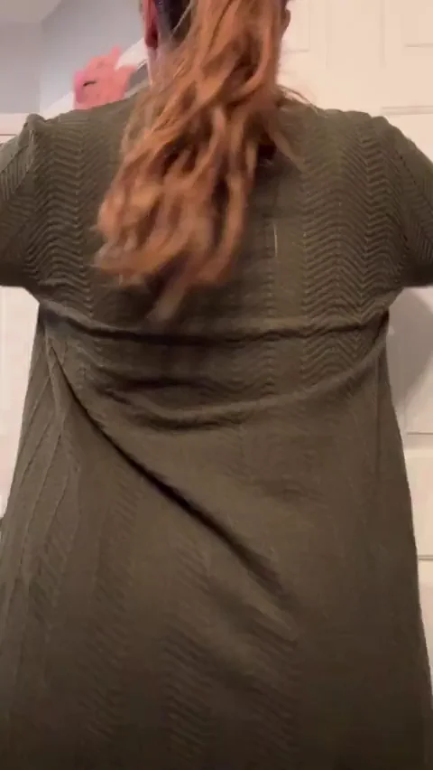 Slide my sweater up and slap my ass