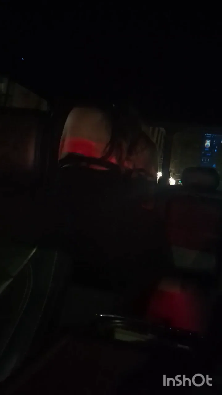 Hotwife riding her bull while I drive them around