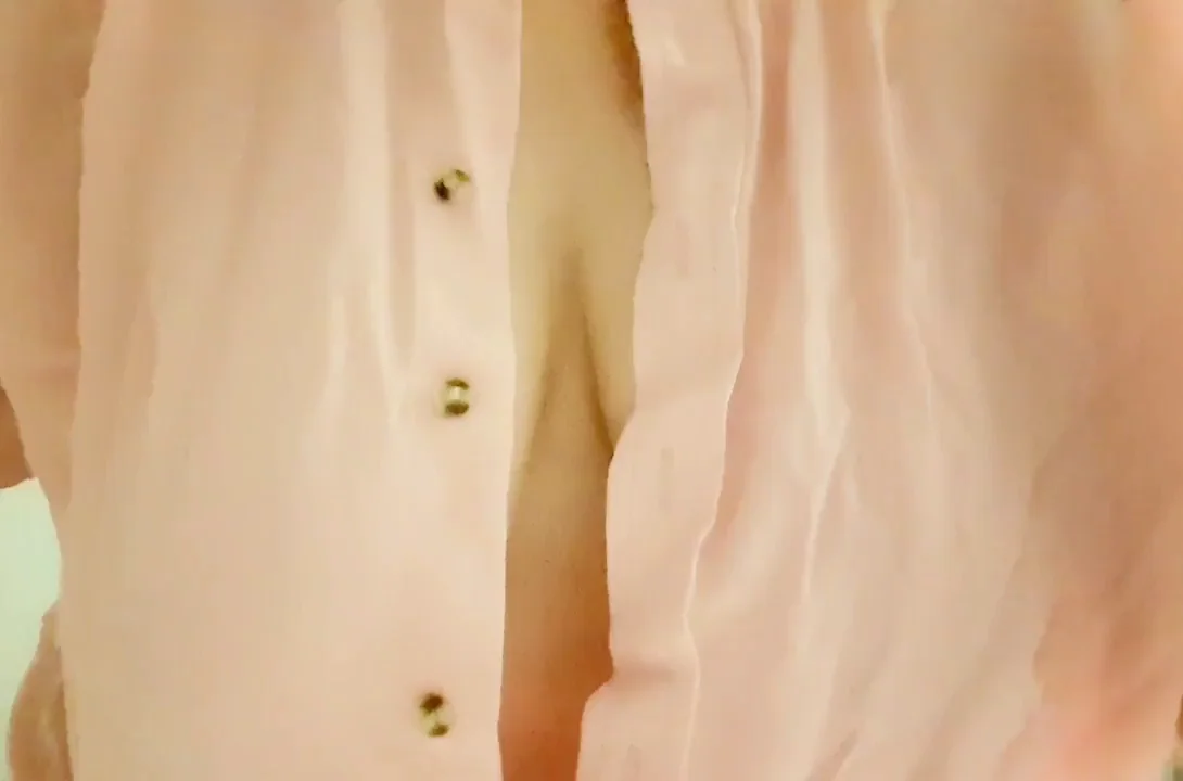 Peek My Pink Nipples in This Loose Blouse Tease
