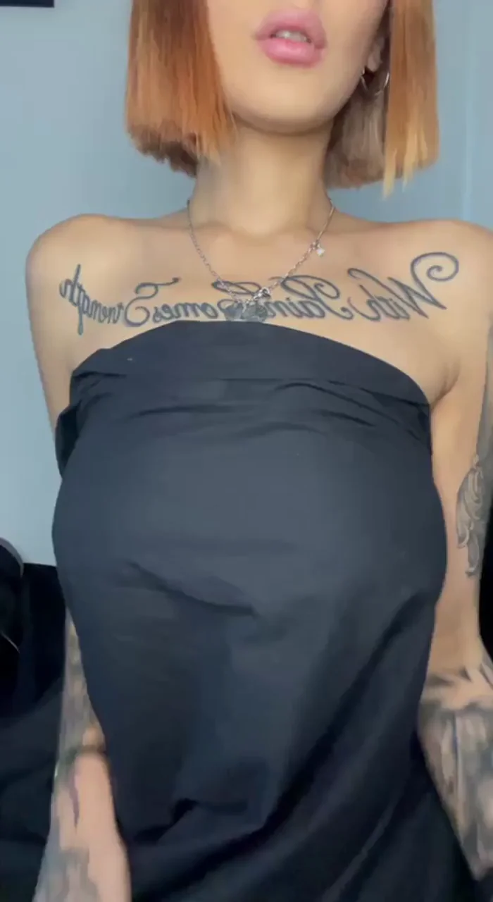 Let's test your strength, hold my boobies with only one hand 😜