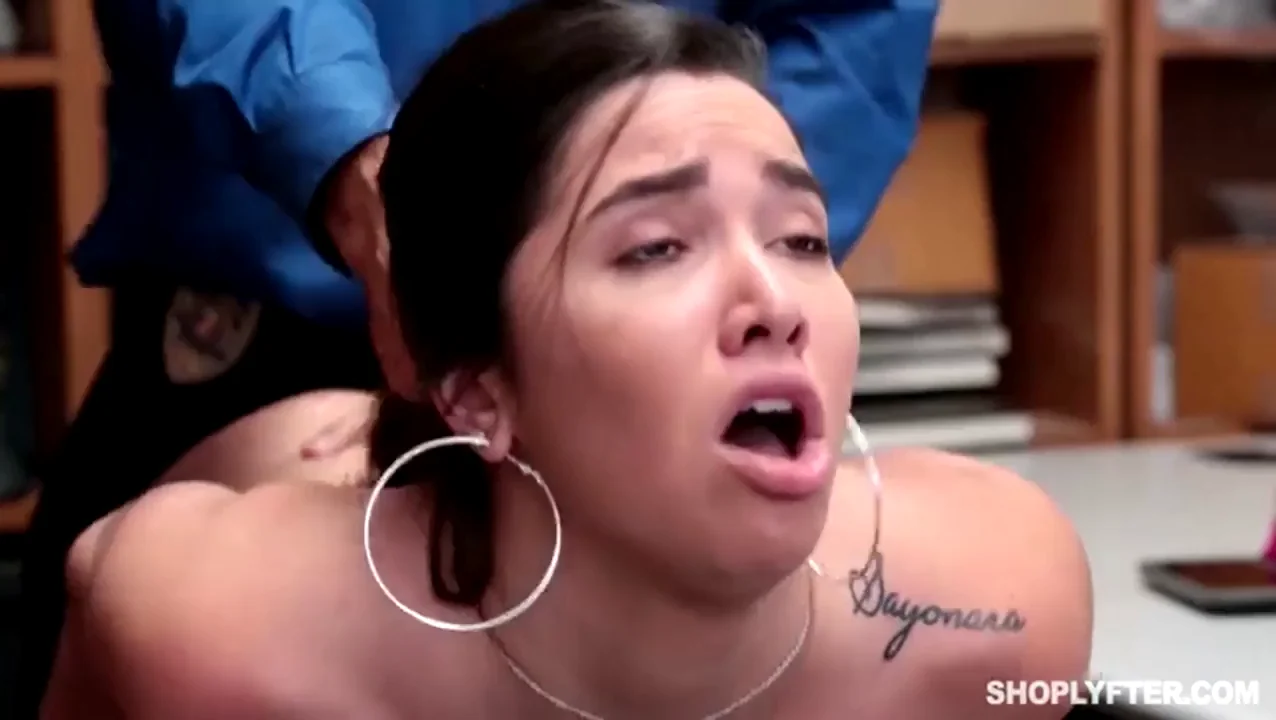 Bent over, eyes rolling