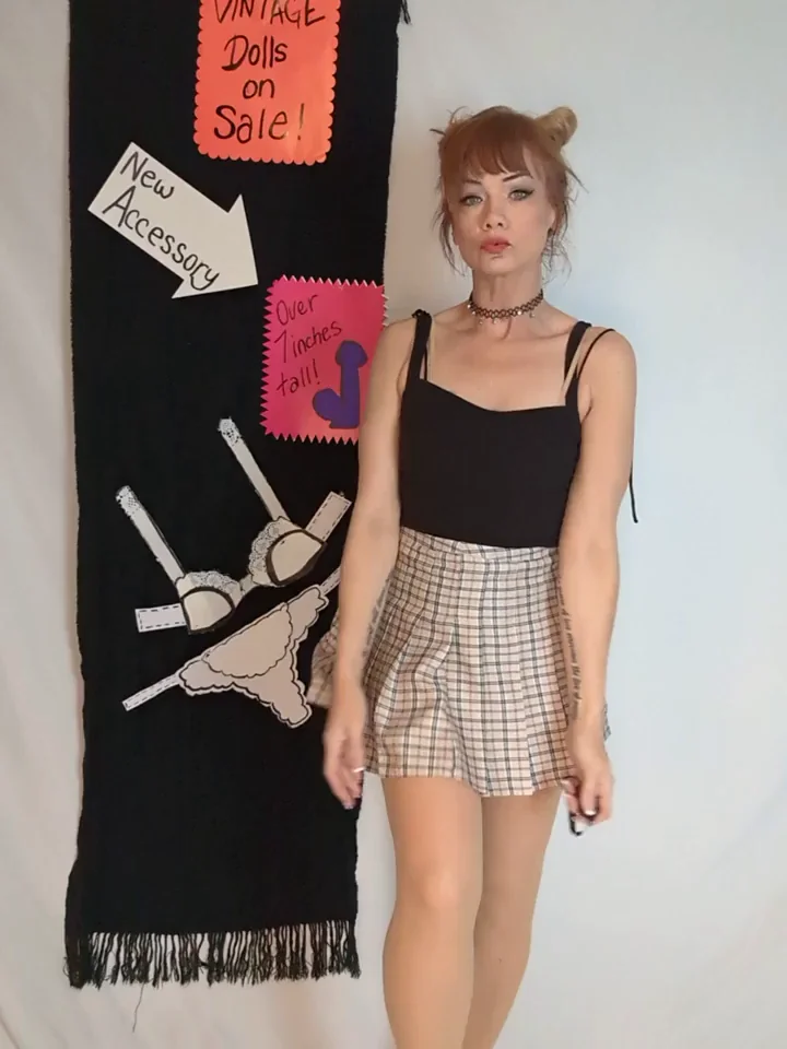 Crotchless tights and schoolgirl skirts go together like peanut butter and jelly